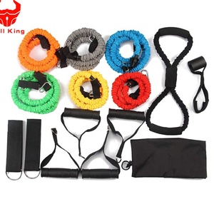 Fascia di alta resistenza all'ingrosso da lavorare 11 pz Set di fasce di resistenza personalizzate in tessuto con rivestimento in tessuto per palestra Fitness - Product Image 1