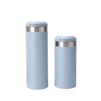 Mug de voyage isotherme 350 ml/500 ml en acier inoxydable 304 à double paroi avec couvercle pour boissons chaudes et froides