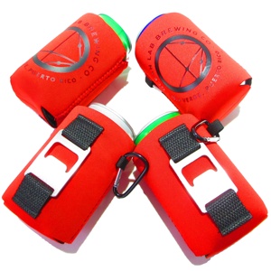 Custom High Quality Collapsible Stubby Holder Neoprene Beer <b>Bottle</b> Holder Can Cooler Stubby Cooler with <b>Bottle</b> Opener - Product Image 2