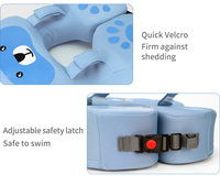 Flotteur de bain pour bébé Swimbobo, design ours mignon, non gonflable, léger, à porter sous les aisselles, pour utilisation en piscine, matériau réglable en mousse perlée