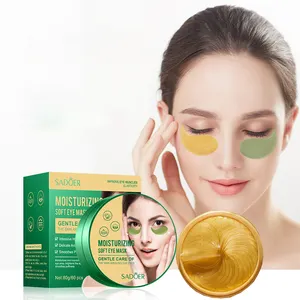 OEM SADOER Label Pribadi Organik Kolagen Esensi Pelembab Anti Keriput Tidur Kecantikan Pemutih Perawatan Kulit Masker Mata