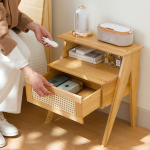 Table de chevet moderne simple et compacte avec rangement sous le pied de lit, unité de rangement pour la maison - Product Image 2