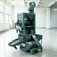 Machine à décortiquer le riz à grande échelle pour usage commercial, à haut rendement, avec mécanisme de levage électrique, alimentation automatique et élimination des impuretés