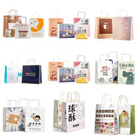 Sacs en papier kraft écologiques personnalisés avec poignées torsadées pour boulangerie, gâteaux, desserts, pizzas et emballages cadeaux laitiers – Vente en gros directe usine