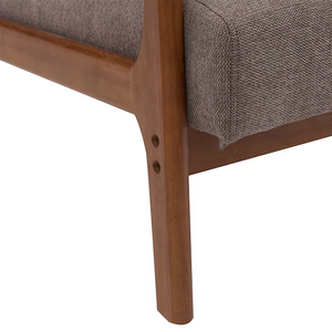 <span class=keywords><strong>Fauteuil</strong></span> Club Classique Abordable en Lin Respirant et Doux, Chaise Rembourrée Élégante <span class=keywords><strong>Gris</strong></span> Foncé Moderne pour Maison et Hôtel - Product Image 3