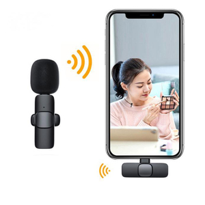 Microphone lavalier K8 diffusion en direct sans fil microphone de chipset de haute <span class=keywords><strong>qualité</strong></span> <span class=keywords><strong>micro</strong></span> d'enregistrement clair et fiable - Product Image 3