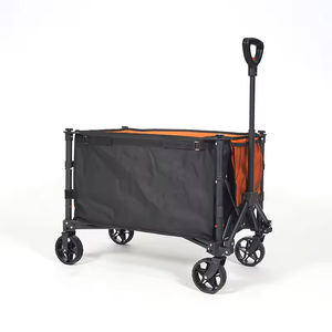 รถเข็น4ล้อแบบพับได้พร้อมแพลตฟอร์ม PP รถเข็นแบบพกพากลางแจ้งตั้งแคมป์ - Product Image 2
