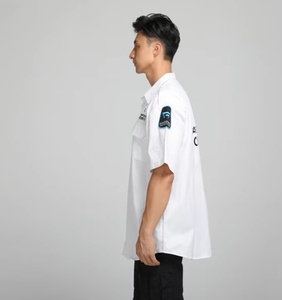 カスタムプロガード制服シャツ半袖ボタンアップクイックドライシャツショルダーストラップ付き - Product Image 2