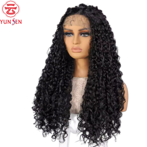 Perruque Lace Front 13x4 en Cheveux Humains Vierges à 100%, Style Européen Américain, Noir Jais, Raie au Milieu, Pour Femmes - Product Image 3