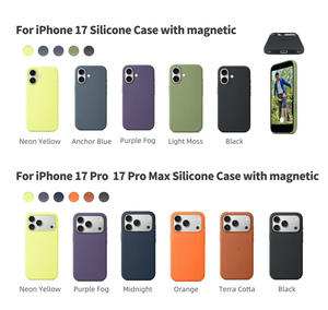 Điện Thoại Chất Lỏng Bìa Cho Iphone 17 Không Khí 17 Pro Max Kinh Doanh Ban Đầu Thiết Kế Silicone Từ Ai Nút Trường Hợp Điện Thoại - Product Image 4