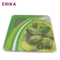 Bloc de cire de beauté ronde parfumée à l'olive de 500 g, épilation professionnelle, glisse facile, formule à tenue forte