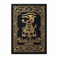 Jeu de cartes personnalisé Égypte Ancienne pour bébés, noir et or, jeu de poker avec estampage holographique, cadeau en papier