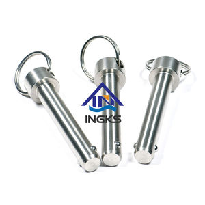 Goupille à dégagement rapide en acier inoxydable 304, goupille à bille à dégagement rapide, différentes tailles 1/4\", 5/16\", 3/8\", 7/16\", 1/2\", 5/8\" de diamètre, zingué - Product Image 1