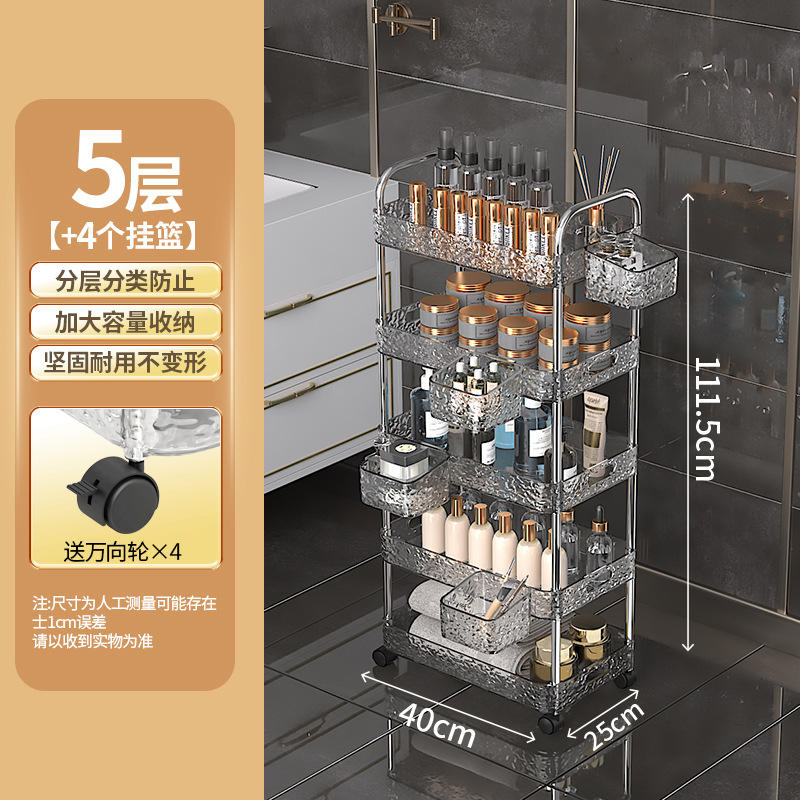 อาคาร 5 ชั้น พร้อมตะกร้าแขวน 4 ใบ [มีล้อ]