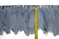 15-20cm néon jaune prix compétitif fait à la main oie Nagorie plume Strung frange 5-8 ''pour la décoration de fête de carnaval