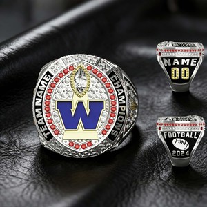 Anillo de Campeonato de Deportes de Fantasía 2024 para Equipos Personalizados de Béisbol, Sóftbol, Voleibol y Baloncesto para Bodas - Product Image 1