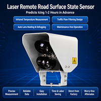 Capteur de température laser sans contact pour la détection de glace, neige et eau, 2-15m, RS485, 4-20mA, DC12-24V, CE