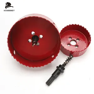 China Factory Customized Size Red M42 Bi-metal High Speed Steel Hole Saw Drill Bits Power Saws For Wood And Metal Drilling