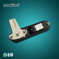 Boîte d'alimentation d'usine SK1-S0005, alliage de zinc, serrure à trois points avec finition noire, entraxe de 50 mm, 2 clés pour utilisation sur tableau électrique