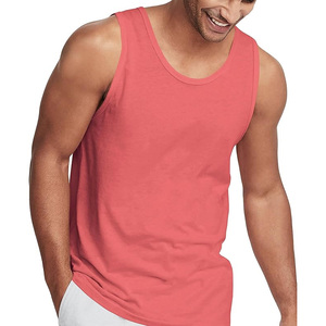Top Quality <b>Men's</b> Gym Vest in Custom Demanded Colors and Sizes Gym <b>Singlet</b> <b>Mens</b> Tank Top Made - Product Image 1