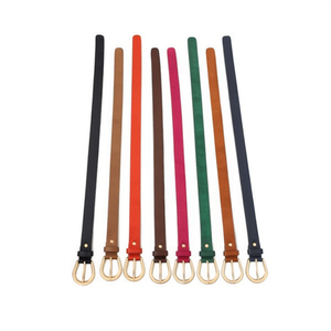 Cintura da donna casual in PU ricamata a quattro foglie con fibbia ad anello a D da 2,8 cm in rame - Product Image 3