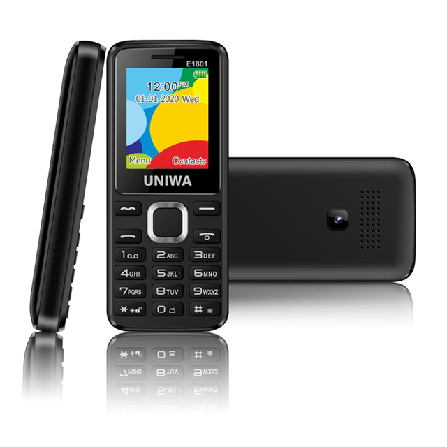 E1801 Old Simple Classic China Mobile Phone Keypad Bar Feature Phone with GSM Cellphone Technology