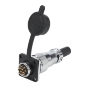 WS16-7pin 2 3 4 5 7 9 10PIN connecteur étanche mâle et femelle