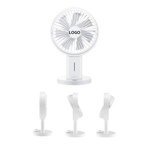Ventilateur de table portable mini 2025 en plastique, réglable, rechargeable par USB, pour bureau, en promotion - Product Image 3