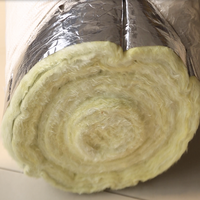 INSULWOOL Couverture isolante en laine de verre avec feuille d'aluminium / Rouleau de laine de verre / Bâtons de laine de verre