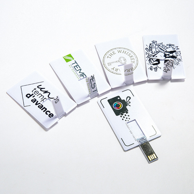 OEM Business Card 2.0/3.0USB Flash Drive 4GB 8GB 16GB 32GB USB Credit Card USB Flash Drive Custom Logo Card