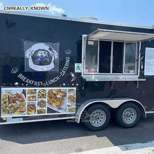 DOT CE Square Food Galvanized Chassis Fully Equipped Fountain Kitchen For Chocolate Dip Hot Dog Fast <b>Concession</b> <b>Trailer</b> - Product Image 4