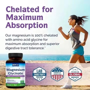 Magnesium Glycinate L-Threonate Capsules Adults Daily Wellness Supplement Sleep Memory Support - Product Image 6