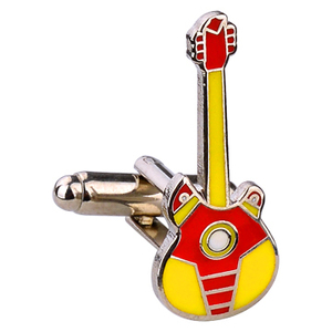 Boutons de manchette de luxe plaqués or avec motifs en cuivre colorés - Cadeaux parfaits pour les fêtes, les mariages et les chemises habillées - Product Image 3