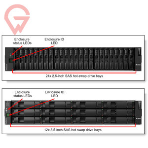 Serveur en rack ThinkSystem DE6000H 2U 4U, système de stockage hybride, 2U24 SFF 4U60 LFF, serveur en rack 8,4 PB 480 disques, centre de données Big Data - Product Image 6