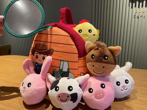 Juguetes <span class=keywords><strong>de</strong></span> Peluche <span class=keywords><strong>de</strong></span> Animales <span class=keywords><strong>de</strong></span> Granja Suaves para Bebés, Sonajeros, Muñecos <span class=keywords><strong>de</strong></span> Peluche, Desarrollo Sensorial <span class=keywords><strong>de</strong></span> la Mano, Juguetes para Niños Pequeños, Juego Educativo Portátil <span class=keywords><strong>de</strong></span> Granja - Product Image 5