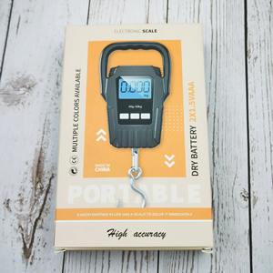 Beleuchtete Fischhaken-Hängewaage mit LCD-Anzeige, 50 kg Elektronische Tragbare Gürtelwaage, 50KG Reise-Hängewaage, Digitale Gepäckwaage - Product Image 5