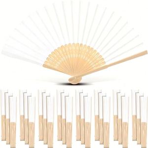 Exquisito Abanico de Bambú Pintado a Mano con Arte Tropical para Decoración Elegante de Bodas y Eventos - Product Image 3