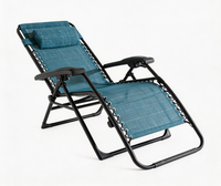 Chaise longue pliante d'extérieur portable de haute qualité, en tissu, réglable en hauteur, imperméable, séchage rapide, zéro gravité