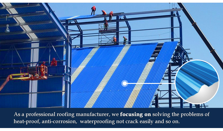 Non Asbestos Synthesis Roof Tile Building Materials Plastic PVC Corrugated Roof Sheets