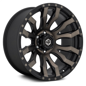 Jantes en alliage d'aluminium forgé HR SUV 4x4 tout-terrain, neuves, design concave argenté 20 mm ET avec PCD 6x139.7 6x165.1 5x114.30 - Product Image 2