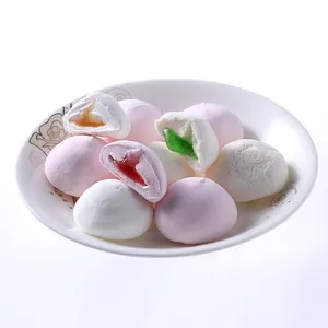 Wholesale fruit flavor jam jelly filled bulk HALAL marshmallows