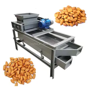 Automatische Hazelnoot Peeling Amandel Breaker Sheller Verwerking Palm Kernel Verpletterende Huller Husker Pistache Kraken Machine Prijs