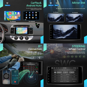 วิทยุสเตอริโอรถยนต์ระบบ Android 4 + 64GB/6 + 128GB 7 "Para Auto with CarPlay & Android Auto GPS WiFi HIFI สำหรับ <span class=keywords><strong>toyota</strong></span>/corolla - Product Image 2