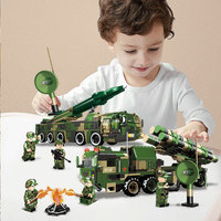 Woma C0126/C0130 Modèle militaire compatible en petites pièces, missile air-terre Red Flag, jouet en plastique de haute qualité, pour les enfants de 8 à 13 ans