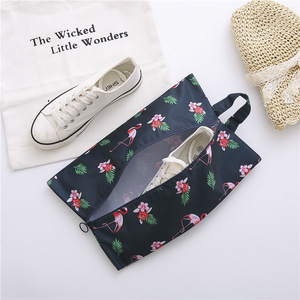 Wholesale Travel Shoe Storage Bag Drawstring Shoe Dust Bag Non-woven Reusable Shoe Bag Storage Organize