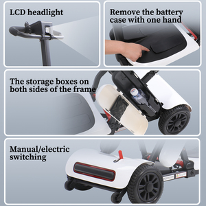 Scooter de mobilité pliable en alliage d'aluminium, adapté aux voyages, pour les <span class=keywords><strong>personnes</strong></span> <span class=keywords><strong>âgées</strong></span>, utilisation à l'aéroport et dans les centres commerciaux - Product Image 6