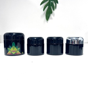 Cuctom logo 100 150 200 250 g Uv Stash Jar Violet Airtight Glass Cream Jar 50ml 100% Natural Dark Violet Glass Jars 100ml - Product Image 3
