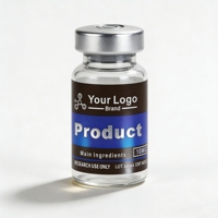 Etiquetas de Vinilo Personalizadas para Viales de 3ml, 5ml y 10ml, con Código de Barras, Alta Adhesión, Resistentes al Agua, Impresión UV Láser, Logotipo Personalizado, Resistentes al Aceite