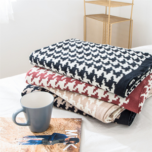 <span class=keywords><strong>Mantas</strong></span> de tiro hechas punto ganchillo geométrico 100% algodón suave para la decoración del hogar - Product Image 2