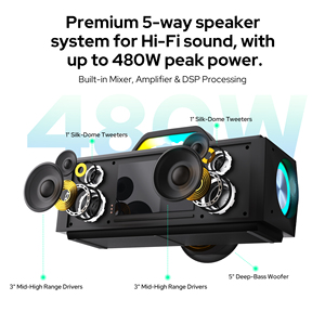 เครื่องคาราโอเกะพกพา InAndOn X5 32GB พร้อมหน้าจอสัมผัสขนาดใหญ่ ลำโพงในตัว WiFi Bluetooth สำหรับงานปาร์ตี้ที่บ้าน - Product Image 3